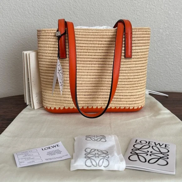 NEW LOEWE Square Basket Bag - Picture 3 of 6